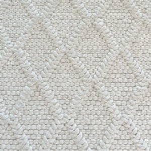 Håndknyttet ullteppe natur